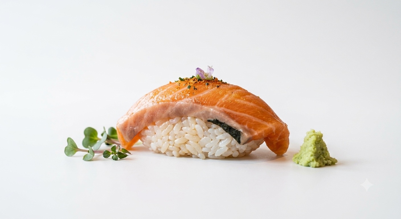 Chef Yan preparing sushi with precision and care